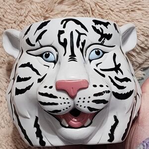 White Tiger Ceramic Planter
